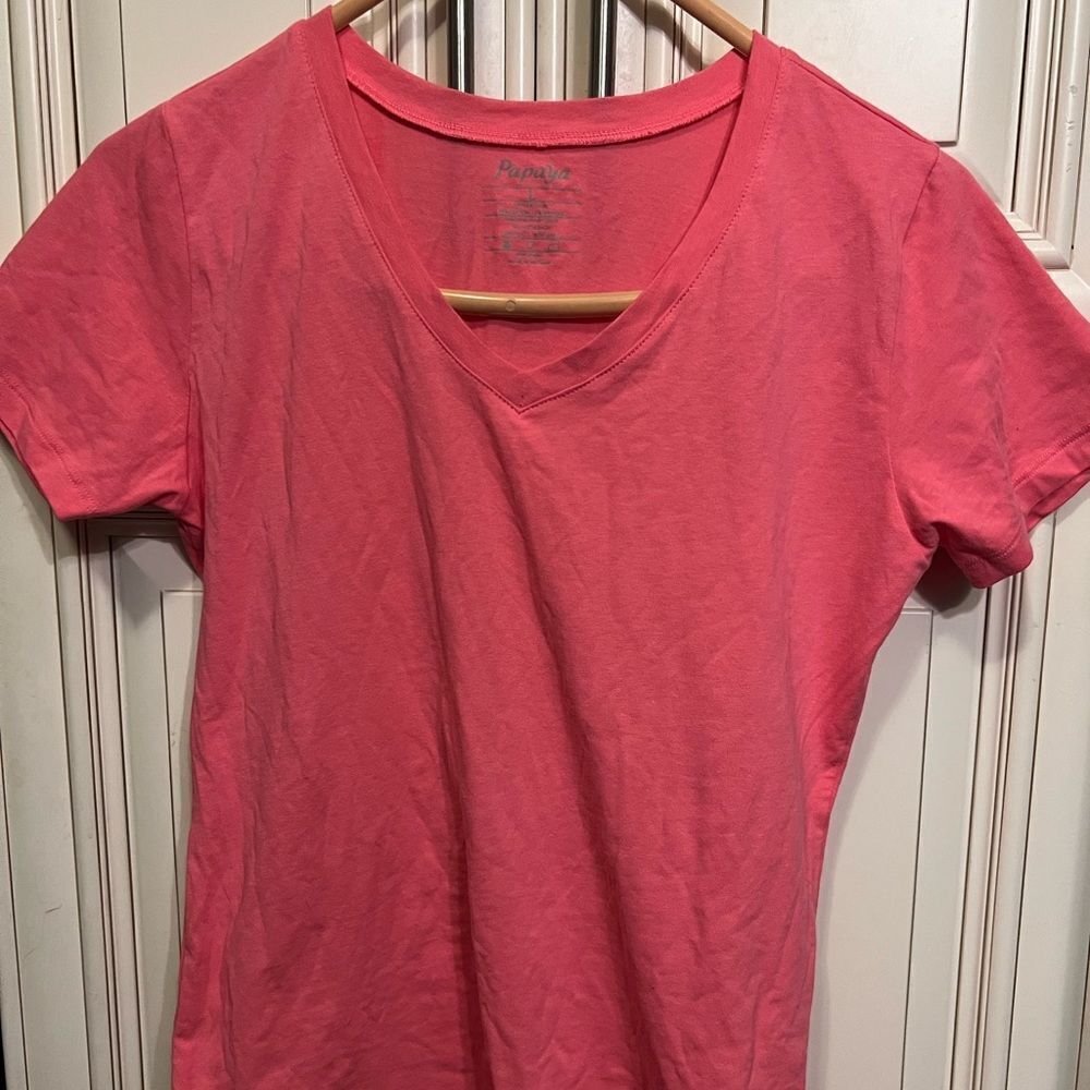 Papaya Red Tee Short Sleeve L